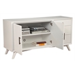Alpine Furniture Flynn Wood 3 Drawer Sideboard in White