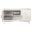 Alpine Furniture Flynn Wood 3 Drawer Sideboard in White