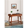 Alpine Furniture Flynn Wood 2 Drawer Desk in Acorn (Brown)