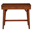 Alpine Furniture Flynn Wood 2 Drawer Desk in Acorn (Brown)