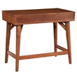 Alpine Furniture Flynn Wood 2 Drawer Desk in Acorn (Brown)