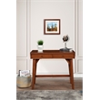 Alpine Furniture Flynn Wood 2 Drawer Desk in Acorn (Brown)