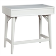 Alpine Furniture Flynn Wood 2 Drawer Desk in White