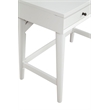 Alpine Furniture Flynn Wood 2 Drawer Desk in White