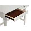 Alpine Furniture Flynn Wood 2 Drawer Desk in White