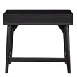 Alpine Furniture Flynn Wood 2 Drawer Desk in Black