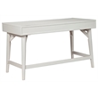 Alpine Furniture Flynn Large Wood 3 Drawer Desk in White