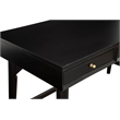 Alpine Furniture Flynn Large Wood 3 Drawer Desk in Black