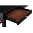 Alpine Furniture Flynn Large Wood 3 Drawer Desk in Black