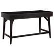Alpine Furniture Flynn Large Wood 3 Drawer Desk in Black