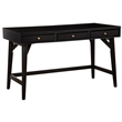 Alpine Furniture Flynn Large Wood 3 Drawer Desk in Black