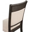 Brayden Wooden Upholstered Set of 2 Dining Side Chairs in Espresso