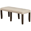 Brayden Wooden Upholstered Dining Bench in Espresso