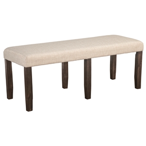 Brayden Wooden Upholstered Dining Bench in Espresso