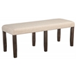 Brayden Wooden Upholstered Dining Bench in Espresso