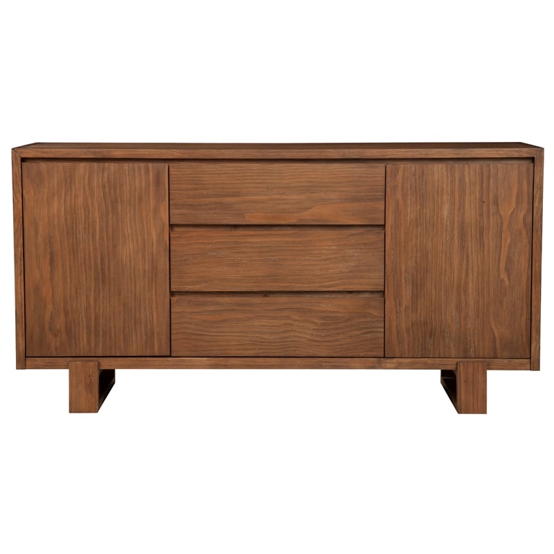 Alpine Furniture Ayala Wood Sideboard in Antique Cappuccino