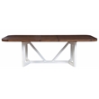 Alpine Furniture Donham Two Tone Wood Dining Table in Brown and White