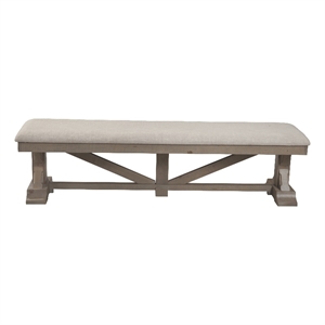 Alpine Furniture Arlo Wood Dining Bench Bench in Natural Brown