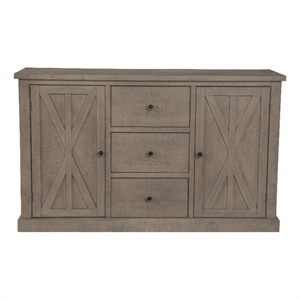 alpine furniture arlo wood sideboard in natural brown