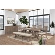 Alpine Furniture Arlo Wood Sideboard in Natural Brown
