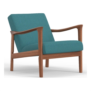 Alpine Furniture Zephyr Lounge Chair in Turquoise
