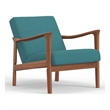 Alpine Furniture Zephyr Lounge Chair in Turquoise