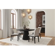 Alpine Furniture Cove Round Dining Table in Vintage Black