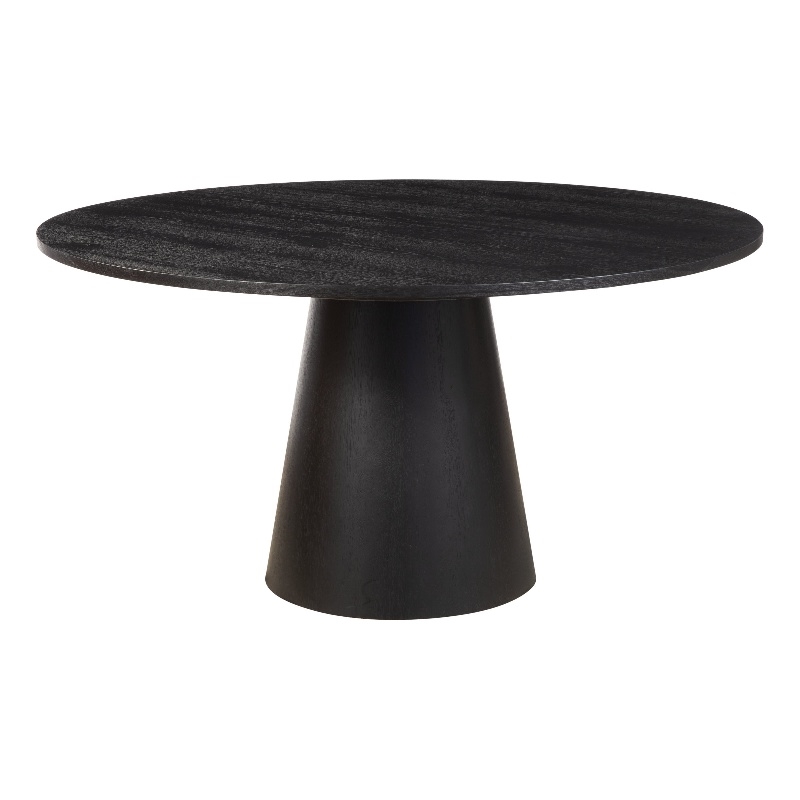 Alpine Furniture Cove Round Dining Table in Vintage Black