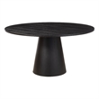 Alpine Furniture Cove Round Dining Table in Vintage Black
