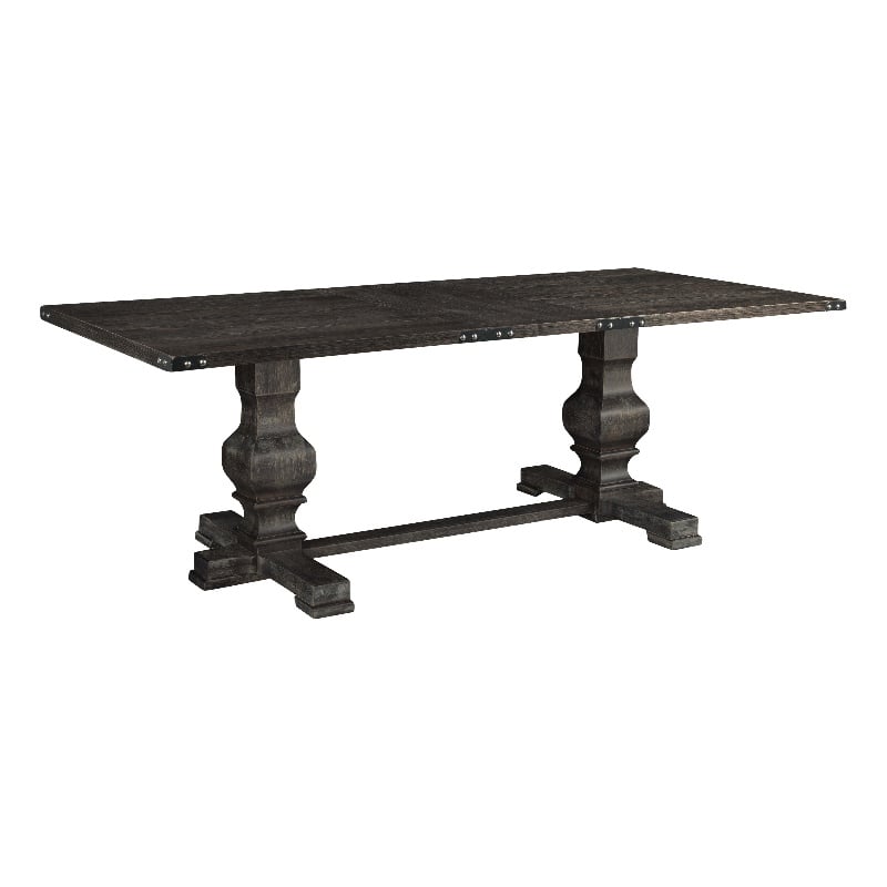 Alpine Furniture Manchester Dining Table in Charcoal Cymax Business