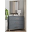Alpine Furniture Madelyn Three Drawer Small Chest in Slate Gray