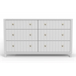Alpine Furniture Stapleton 6 Drawer Dresser in White