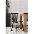 Alpine Furniture Lyra Set of 2 Side Chairs in Black