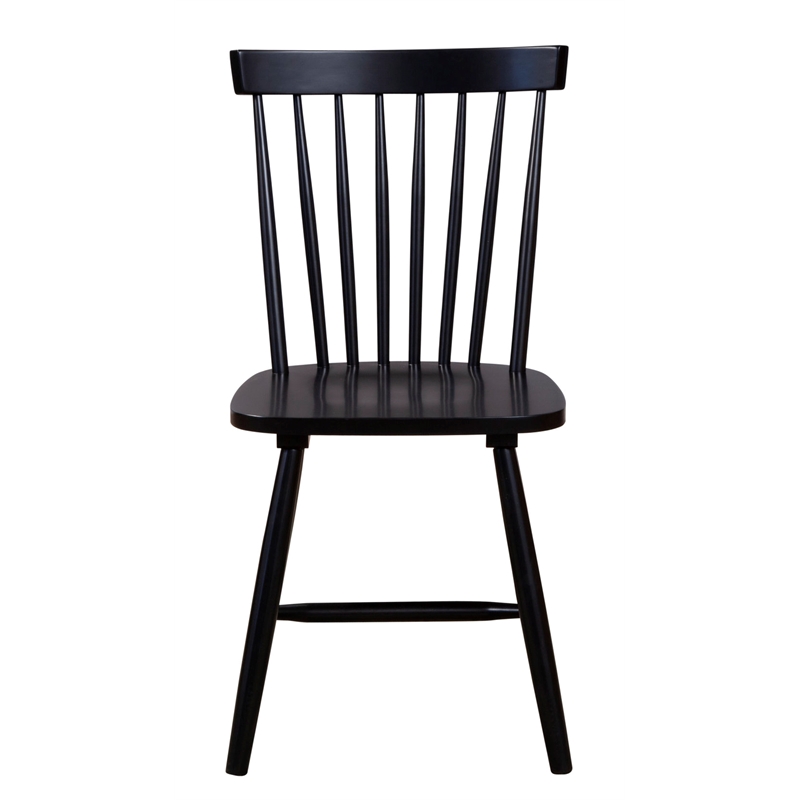 Alpine Furniture Lyra Set of 2 Side Chairs in Black