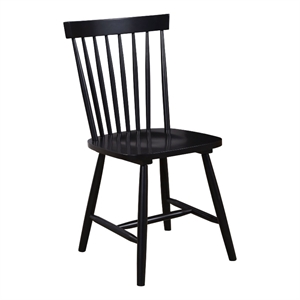Alpine Furniture Lyra Set of 2 Side Chairs in Black
