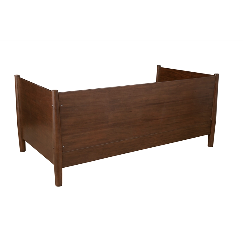 Alpine Furniture Flynn Mid Century Modern Twin Size Day Bed in Walnut