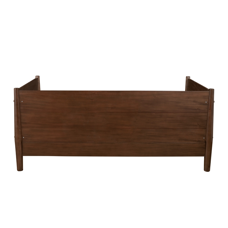 Alpine Furniture Flynn Mid Century Modern Twin Size Day Bed in Walnut