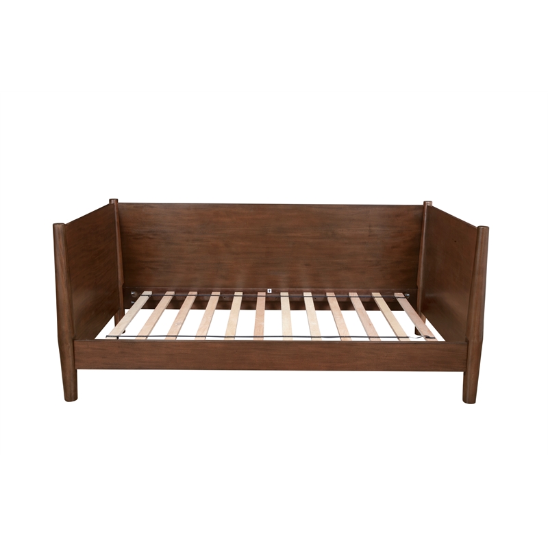 Alpine Furniture Flynn Mid Century Modern Twin Size Day Bed in Walnut