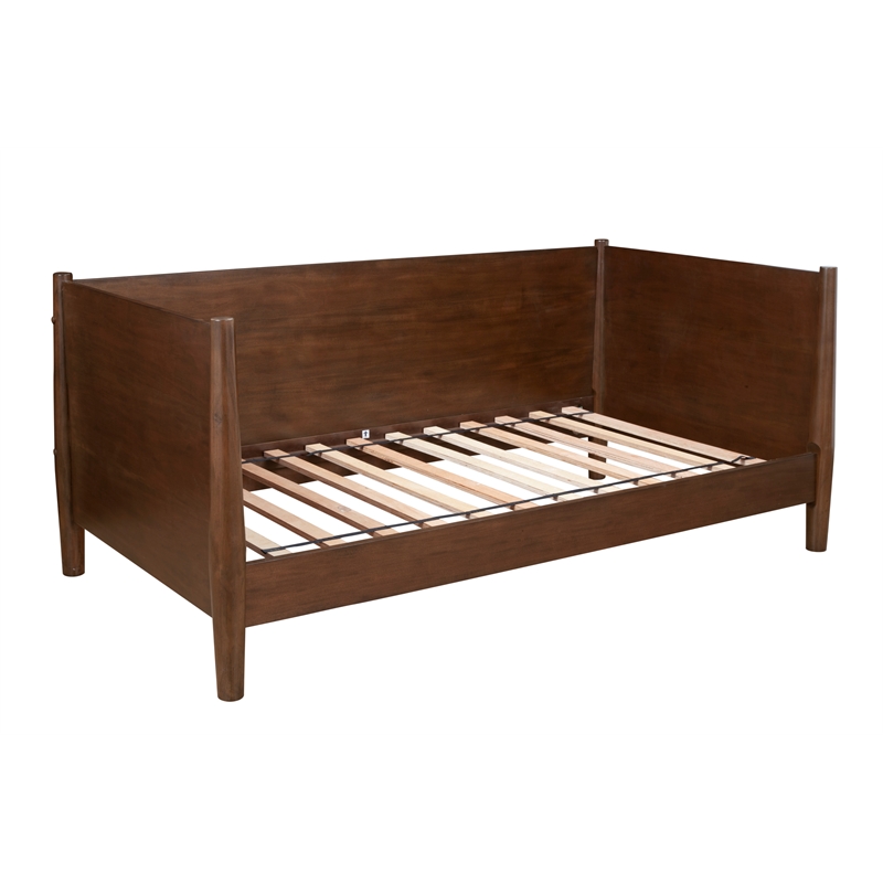 Alpine Furniture Flynn Mid Century Modern Twin Size Day Bed in Walnut