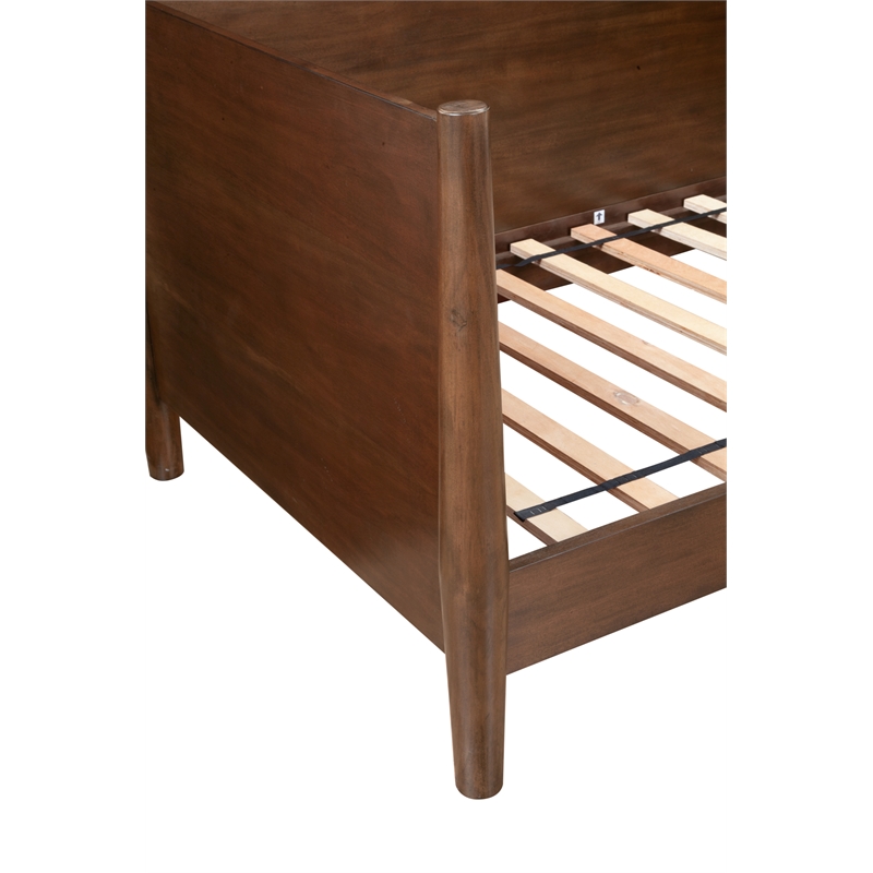 Alpine Furniture Flynn Mid Century Modern Twin Size Day Bed in Walnut