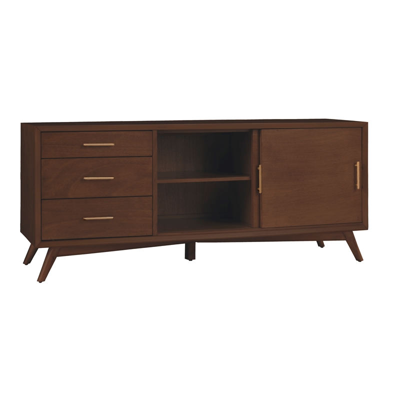 Alpine Furniture Flynn Large TV Console in Walnut