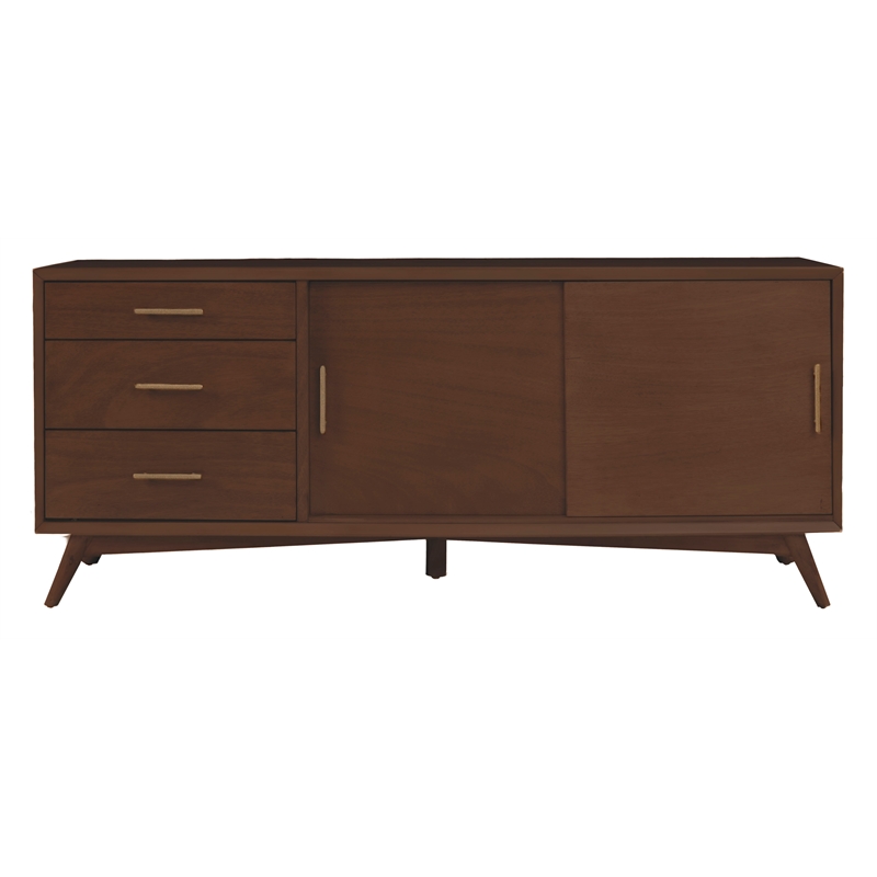 Alpine Furniture Flynn Large TV Console in Walnut