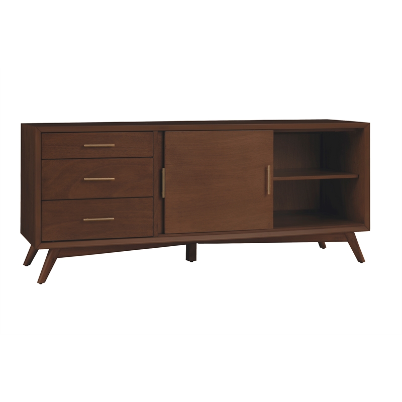 Alpine Furniture Flynn Large TV Console in Walnut
