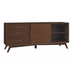 Alpine Furniture Flynn Large TV Console in Walnut