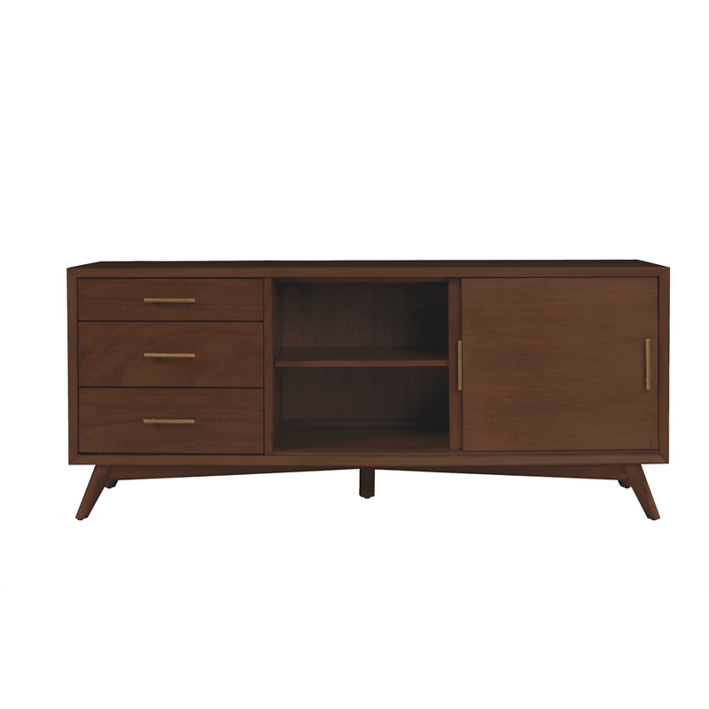Alpine Furniture Flynn Large TV Console in Walnut