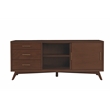 Alpine Furniture Flynn Large TV Console in Walnut