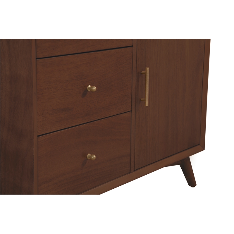 Alpine Furniture Flynn Accent Cabinet in Walnut