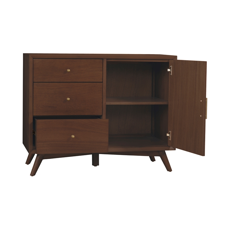 Alpine Furniture Flynn Accent Cabinet in Walnut