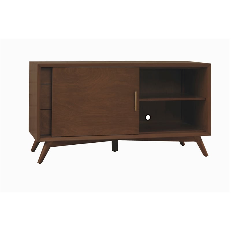 Alpine Furniture Flynn Small TV Console in Walnut