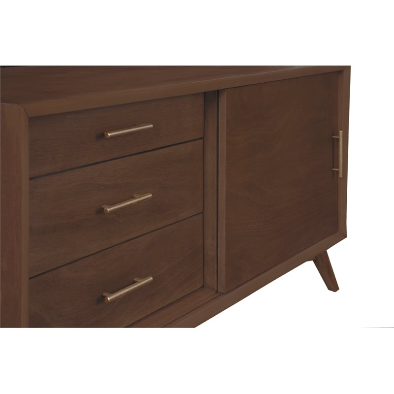 Alpine Furniture Flynn Small TV Console in Walnut